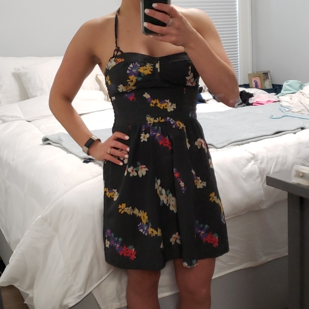 Navy summer dress American eagle